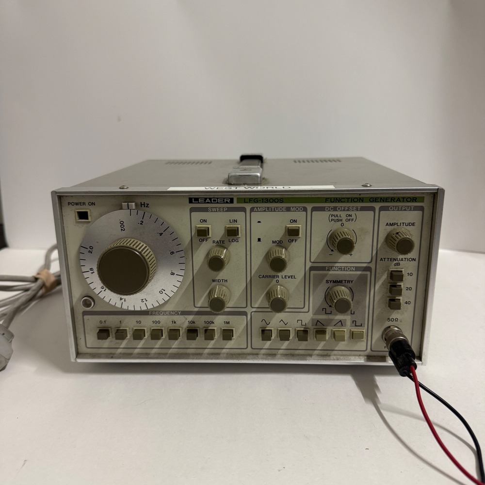 Leader‎ LFG-1300S Function Generator 0.002Hz-2MHz Sweep Amplitude Japan UNTESTED